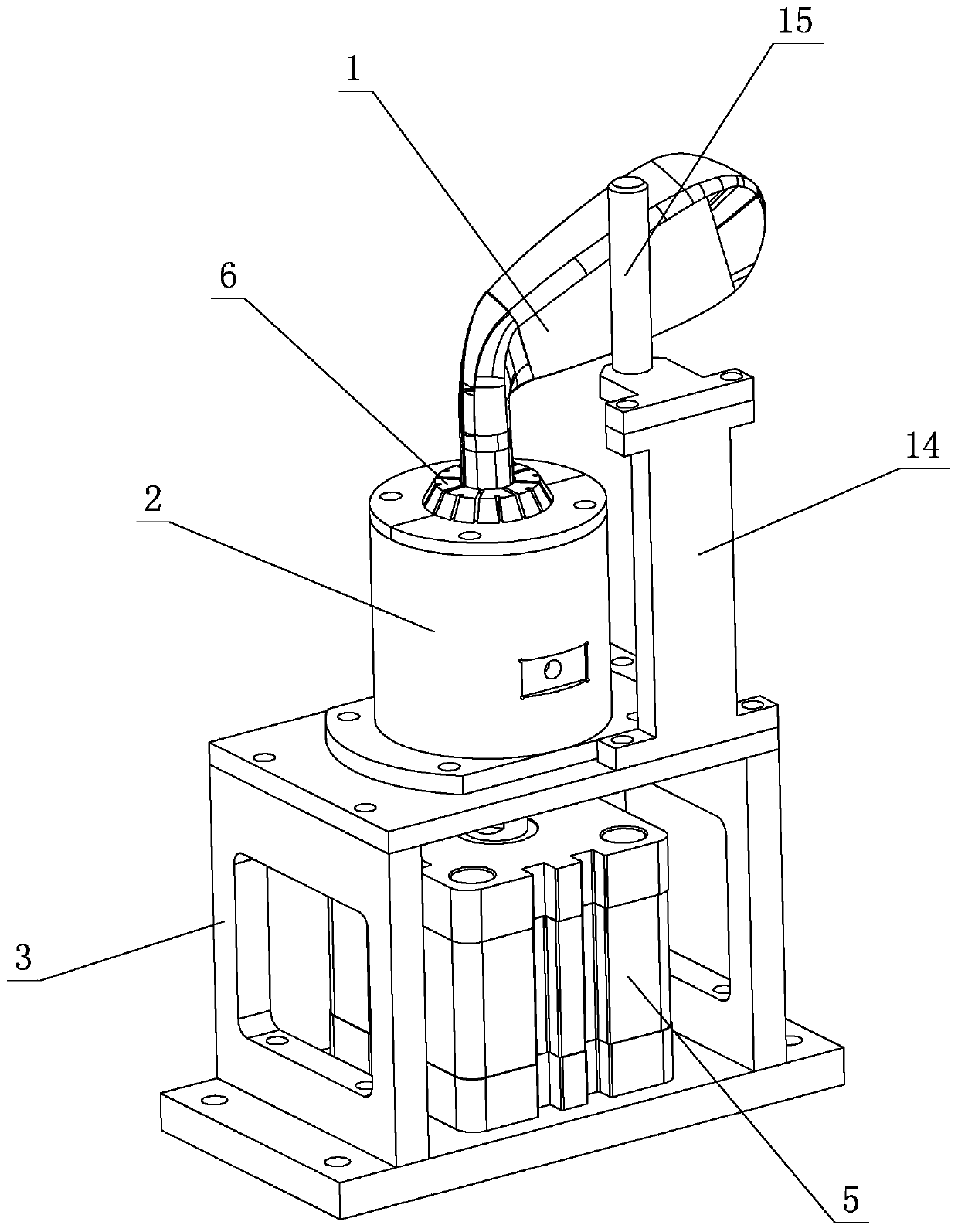 A golf head clamping jig