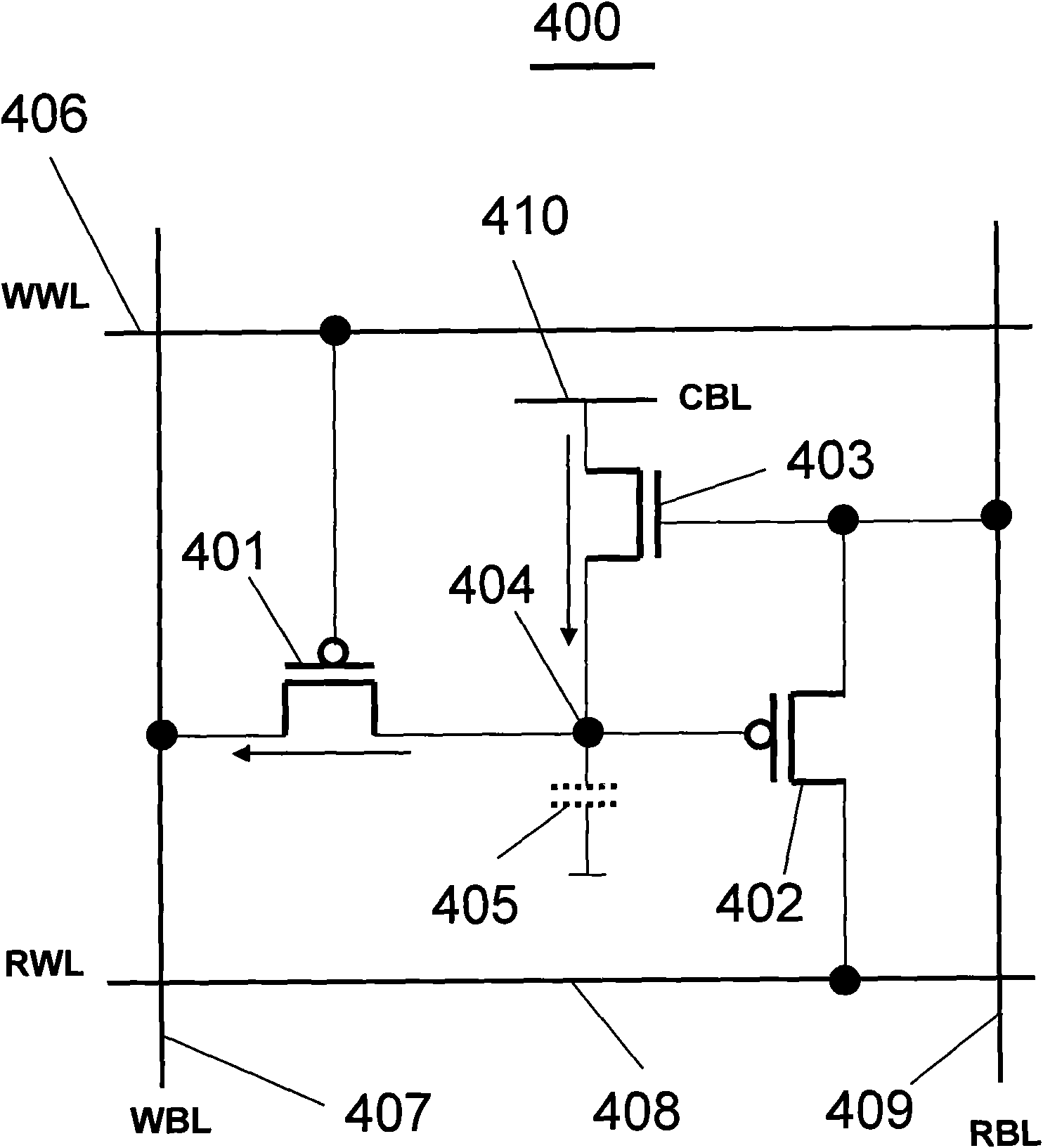 EDRAM (Enhanced Dynamic Random Access Memory) unit of gain unit, memory and operating method