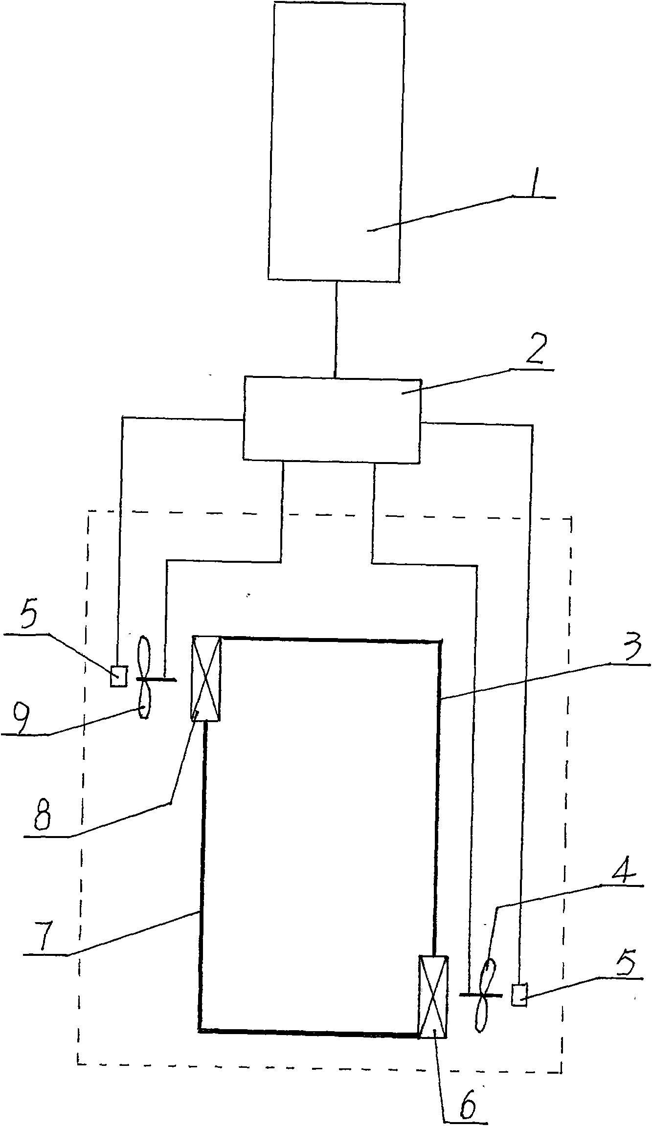 Automatic switching method of heat pipe cooling system and air conditioning equipment and device thereof