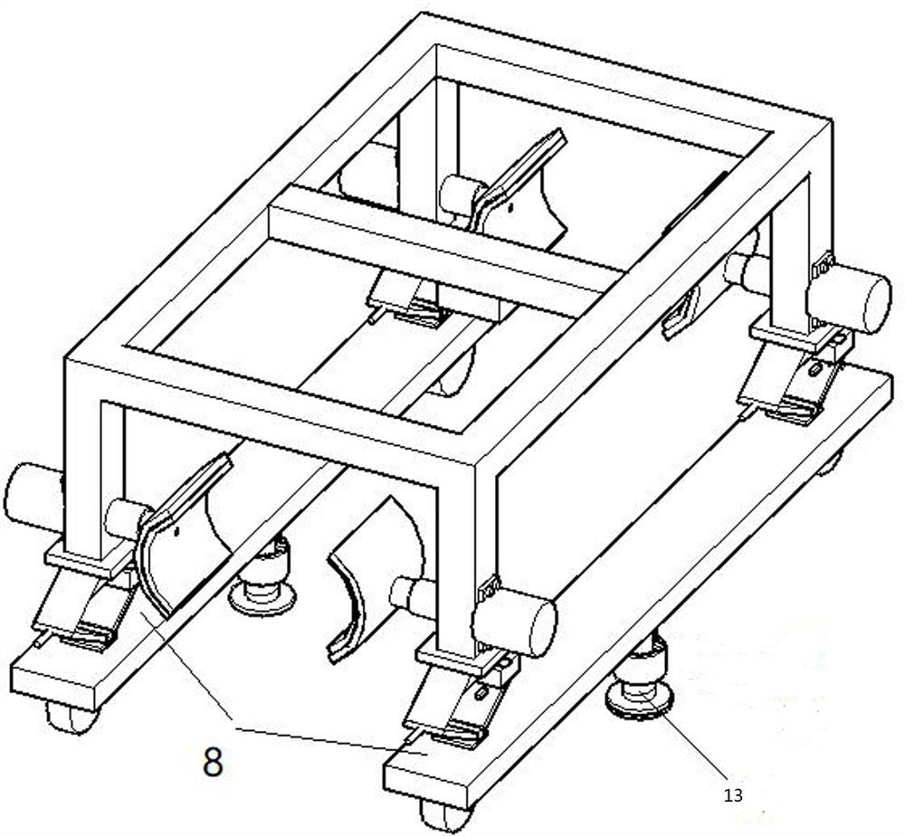 A mobile device for steel pipe welding of steel pipe tower