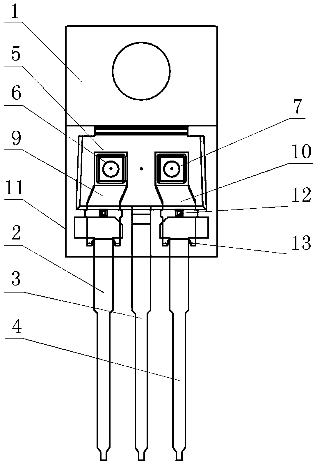 Half bridge package structure