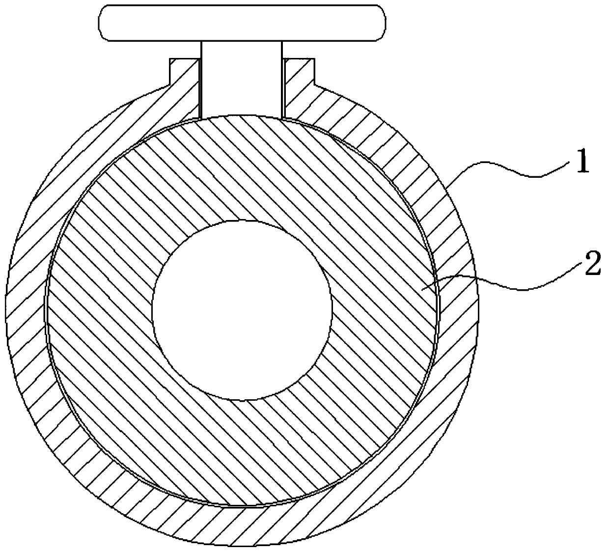 Combined flow dividing valve based on threaded transmission control