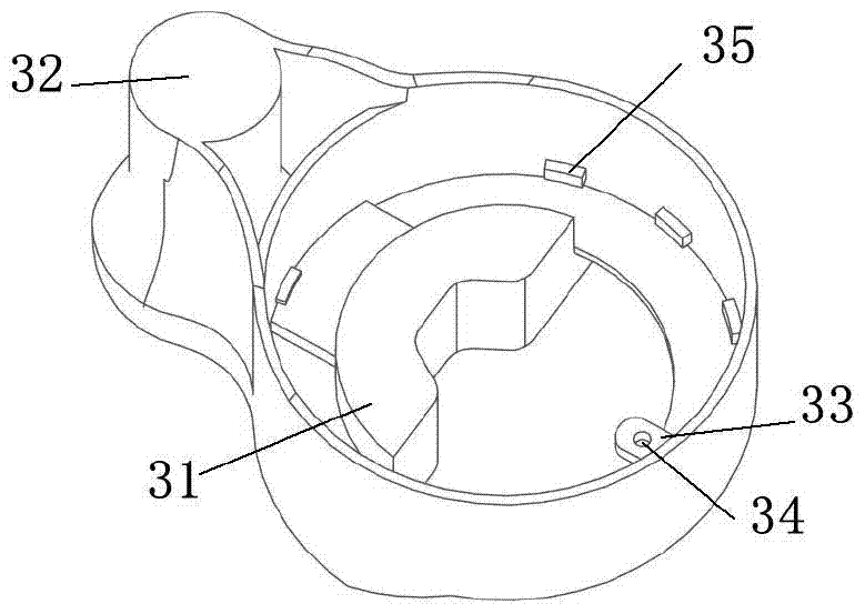 An easily detachable split water meter