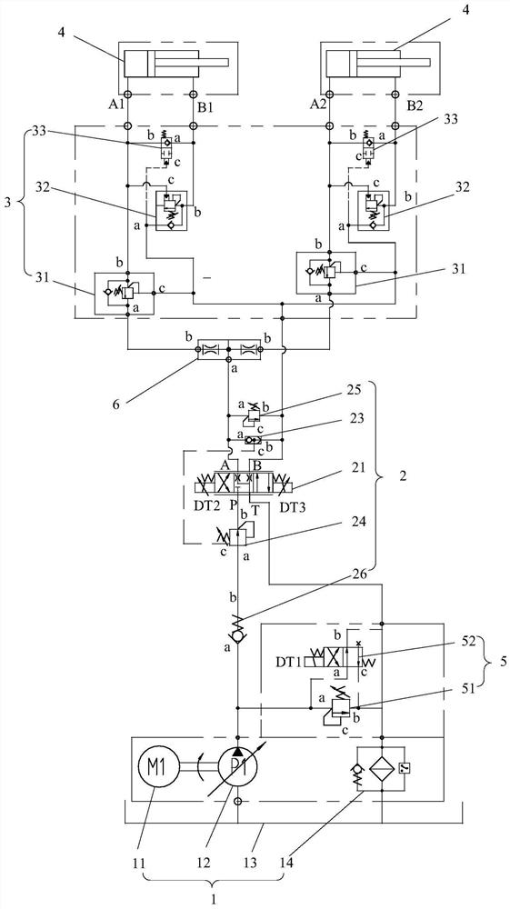 Hydraulic control system for variable loads