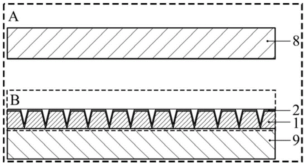 Preparation method and application of super-hydrophobic and adhesion-adjustable surface with micro-nano composite structure