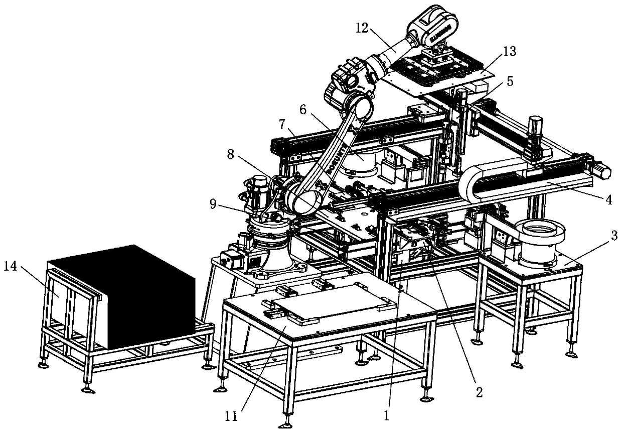 Automatic bolt and nut assembling system for flat cultivation container