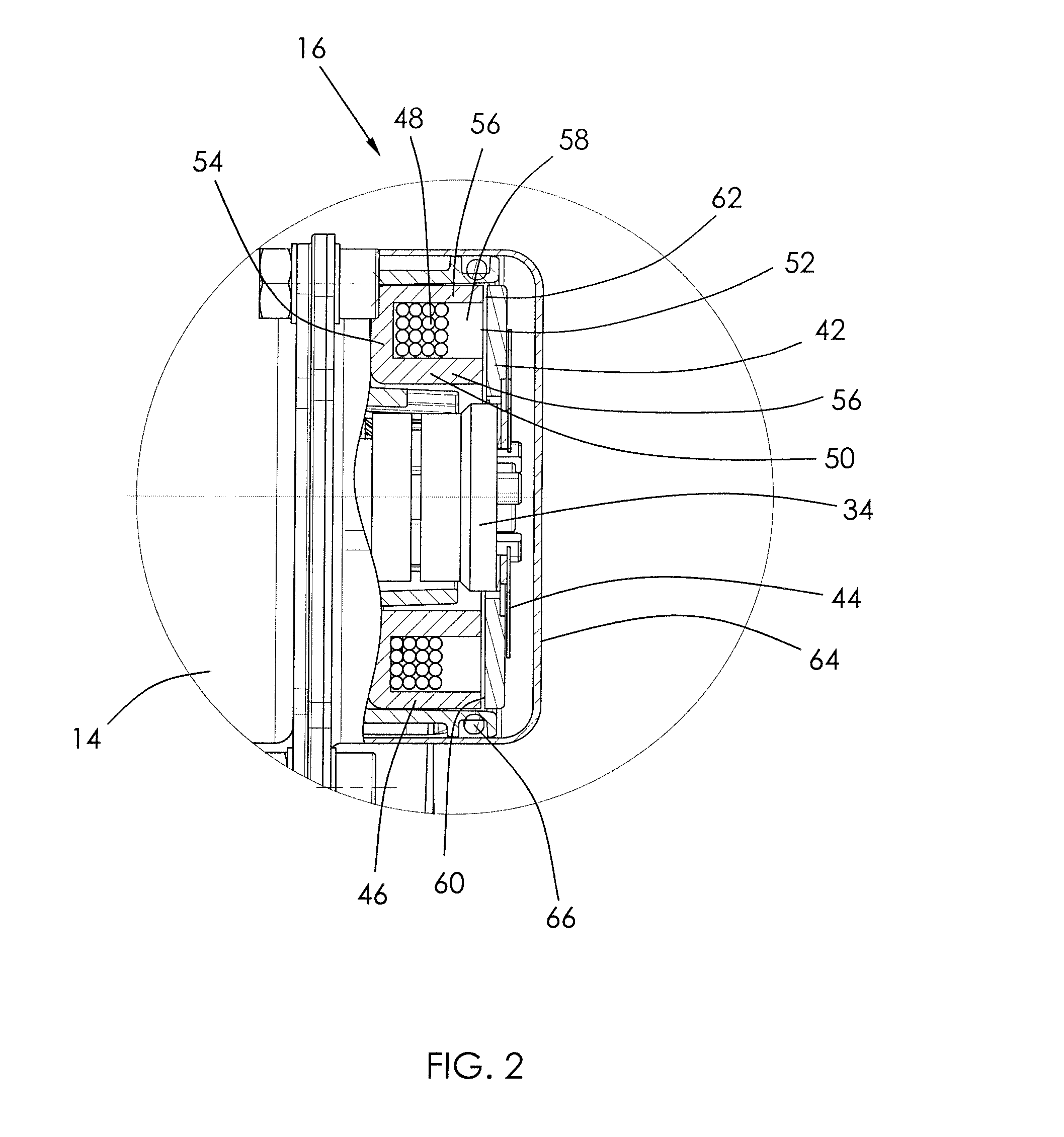 Electro-hydraulic actuator with an integrated brake