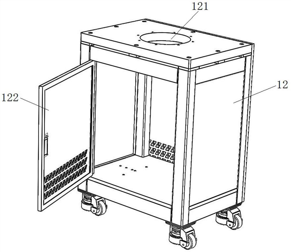 Portable torque wrench online detection device