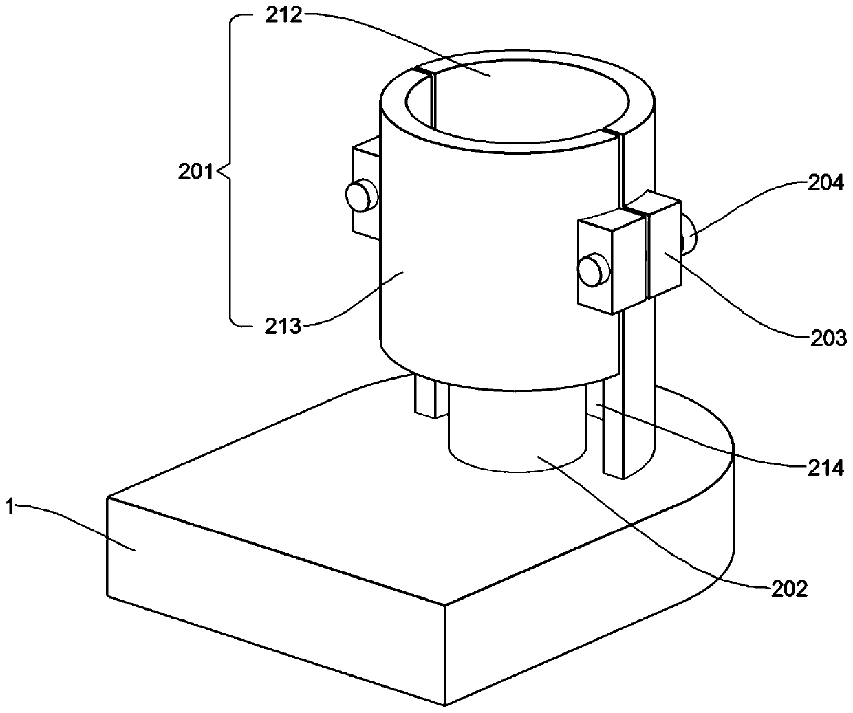 Foundation pit steel pipe connecting device