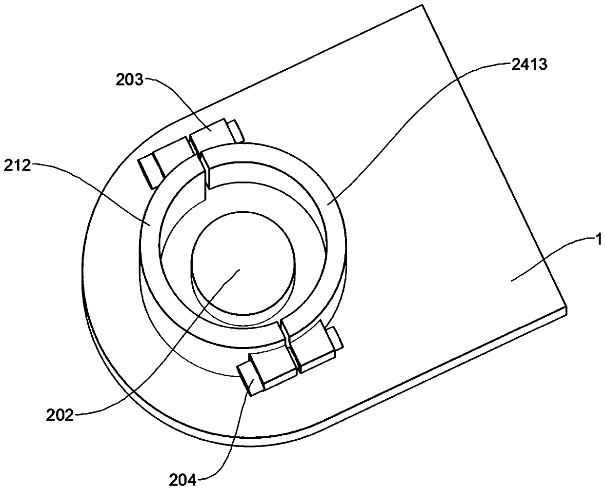 Foundation pit steel pipe connecting device