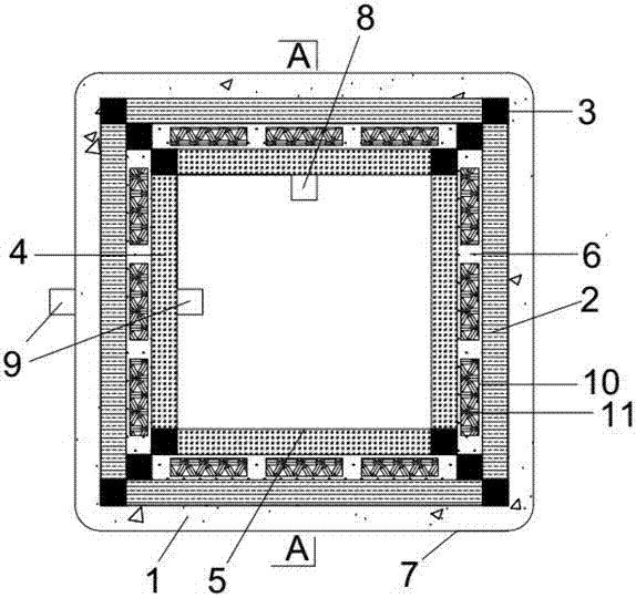 High-strength anti-crack seepage-proof and explosion-proof cabin with induction alarming device