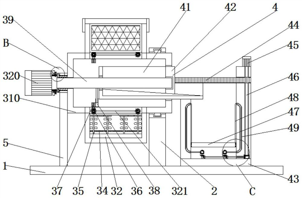 Multi-air-duct baking device for producing drinking chrysanthemum tea