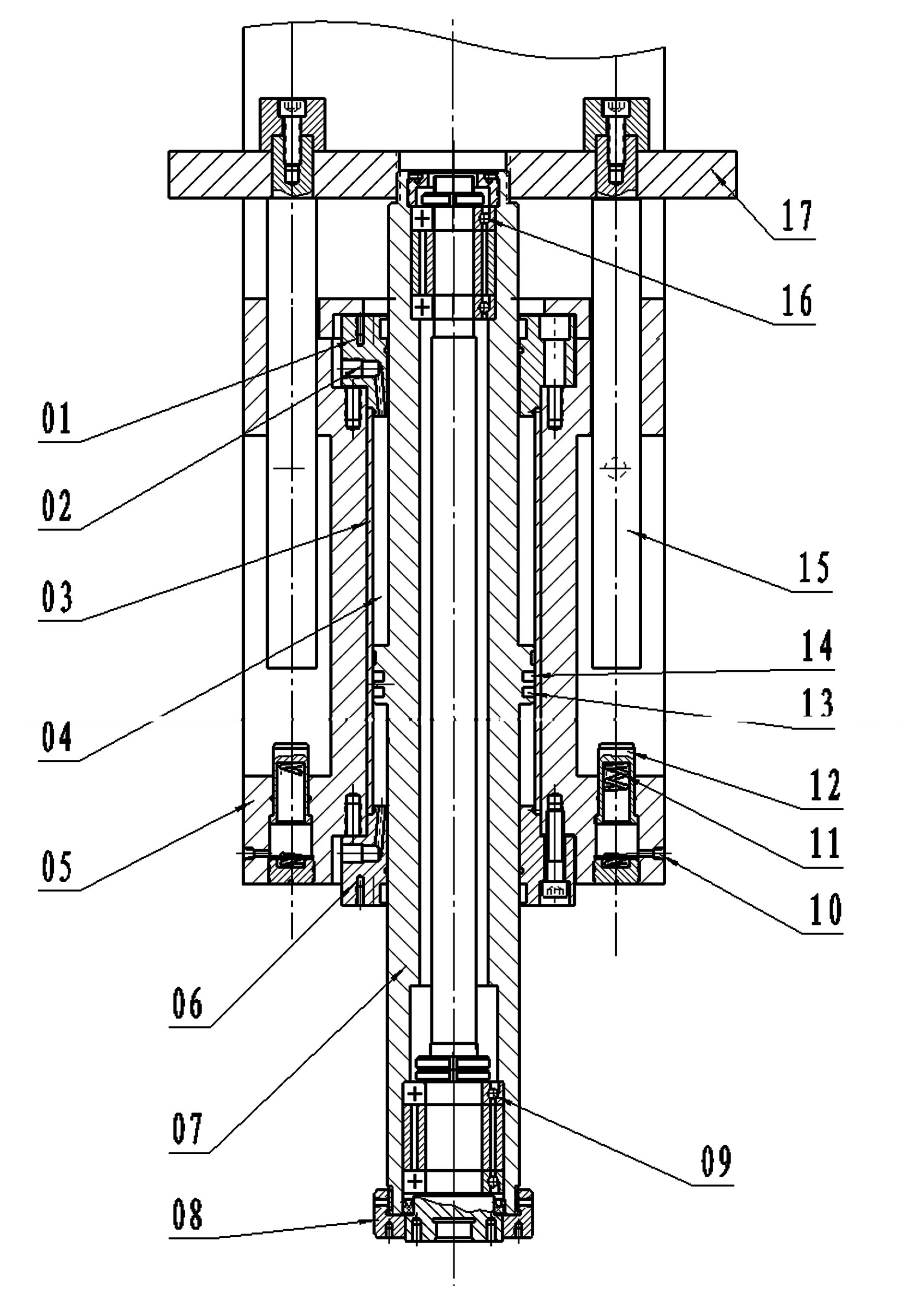 Anti-collision buffering device of wafer single-side polishing machine