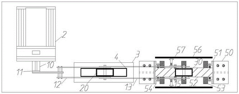 Wheel-rail relation simulation fatigue test device and method