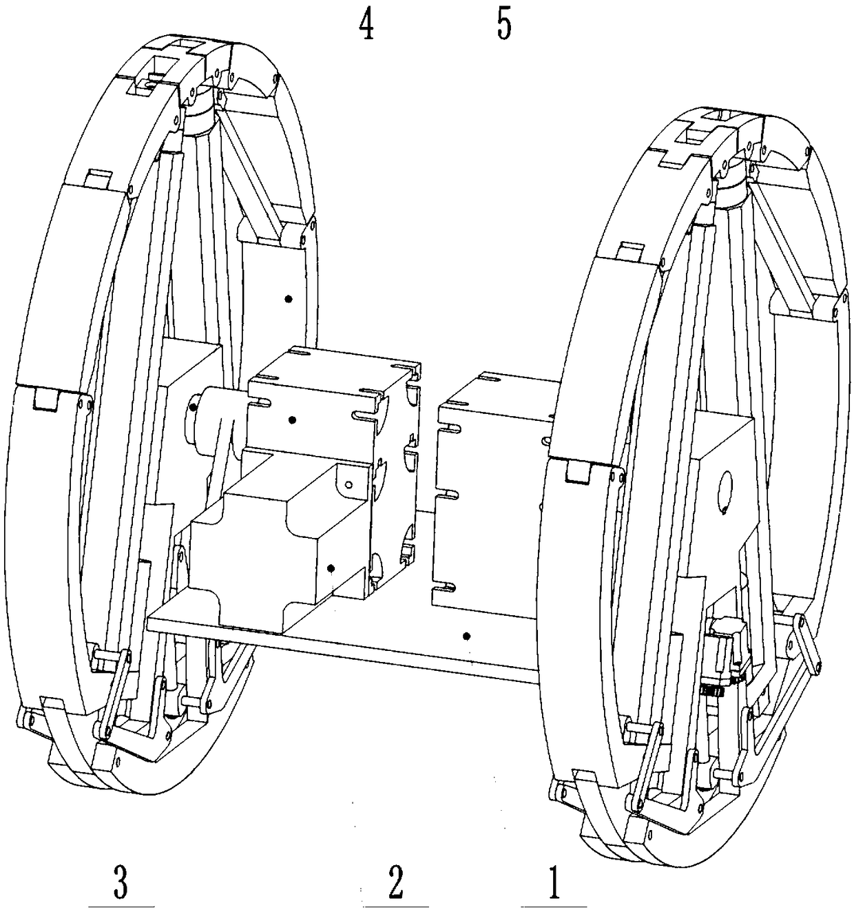 Two-wheeled quadruped robot