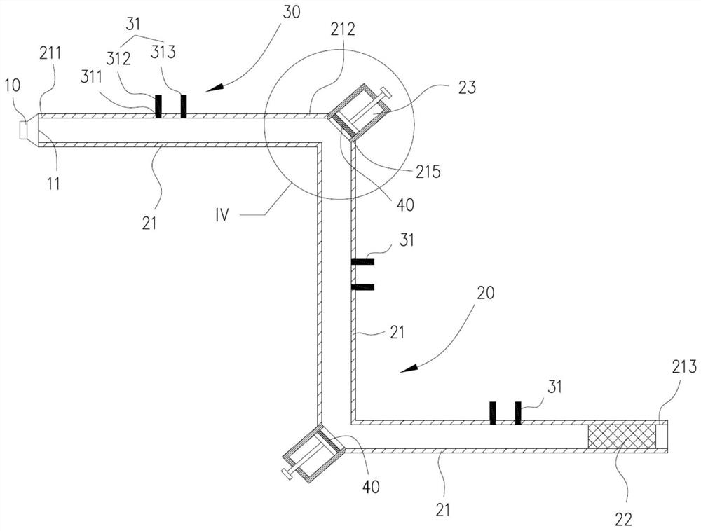 Acoustic coefficient testing device and testing method