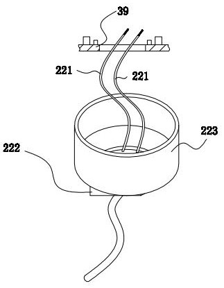 Automatic feeding and wire separating clamp for LED underwater lamp aluminum substrate wire welding