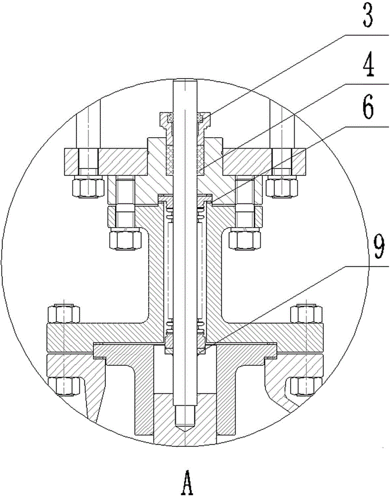 Detachable chlor-alkali special valve having leakage preventing device