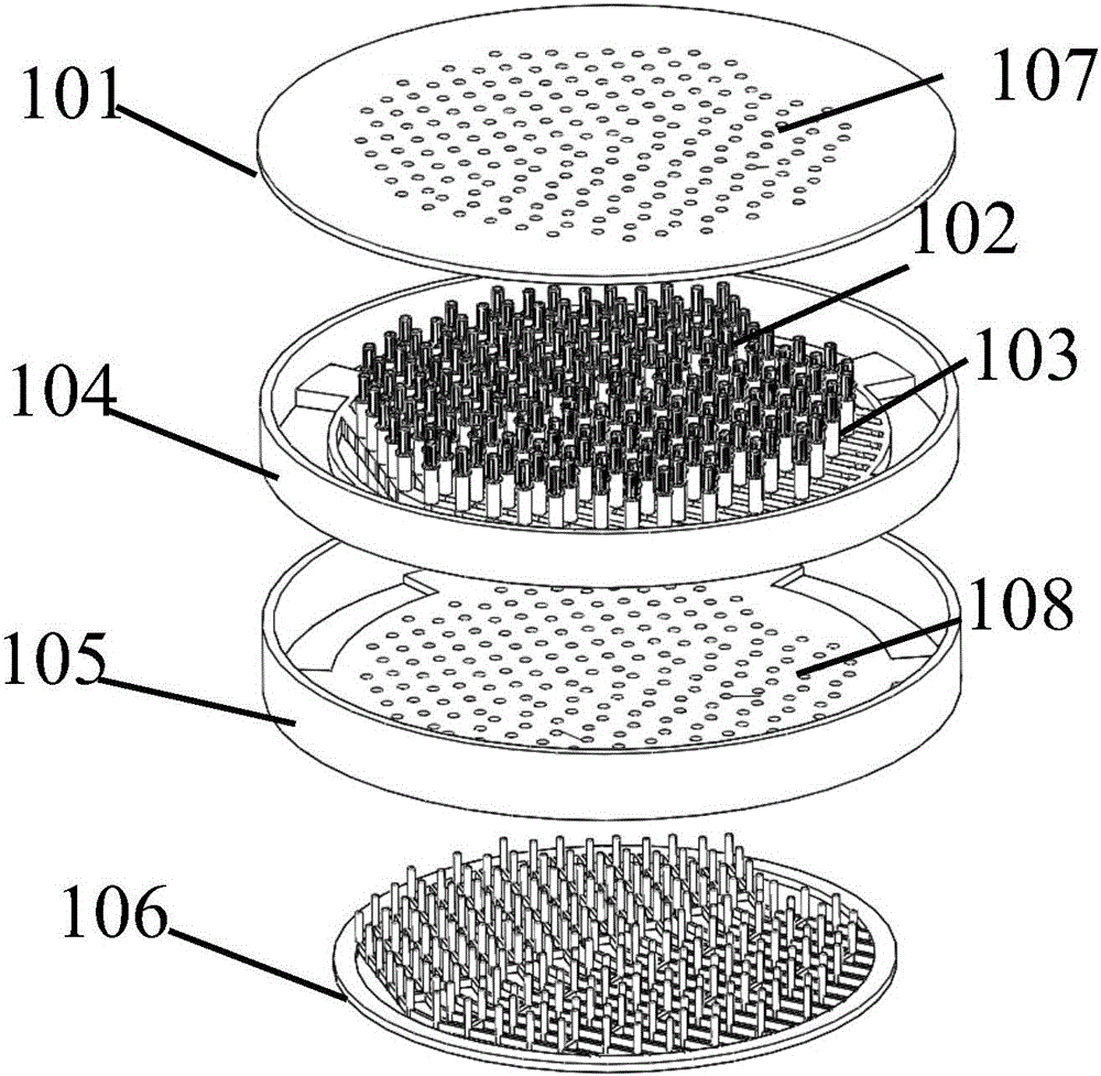 Magnetic seal grain adsorption fixing device and use method