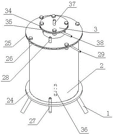 Dark-fermentation photosynthetic united hydrogen production device and method