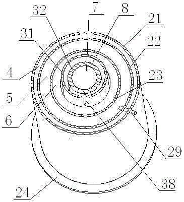 Dark-fermentation photosynthetic united hydrogen production device and method