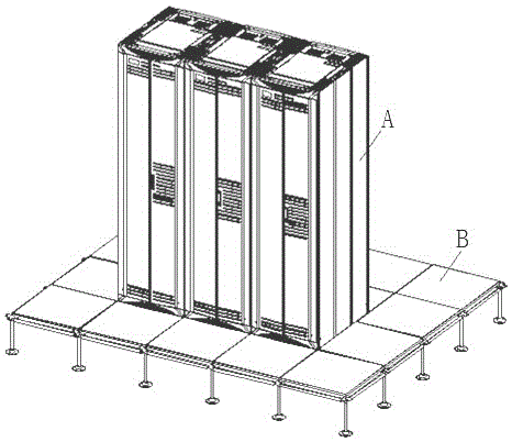 Computer network server cabinet convenient to observe