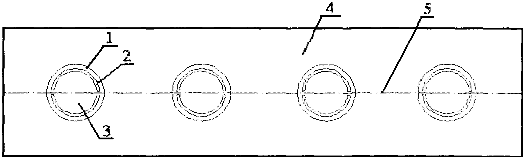 Pre-splitting blasting method for joint-cutting pipe