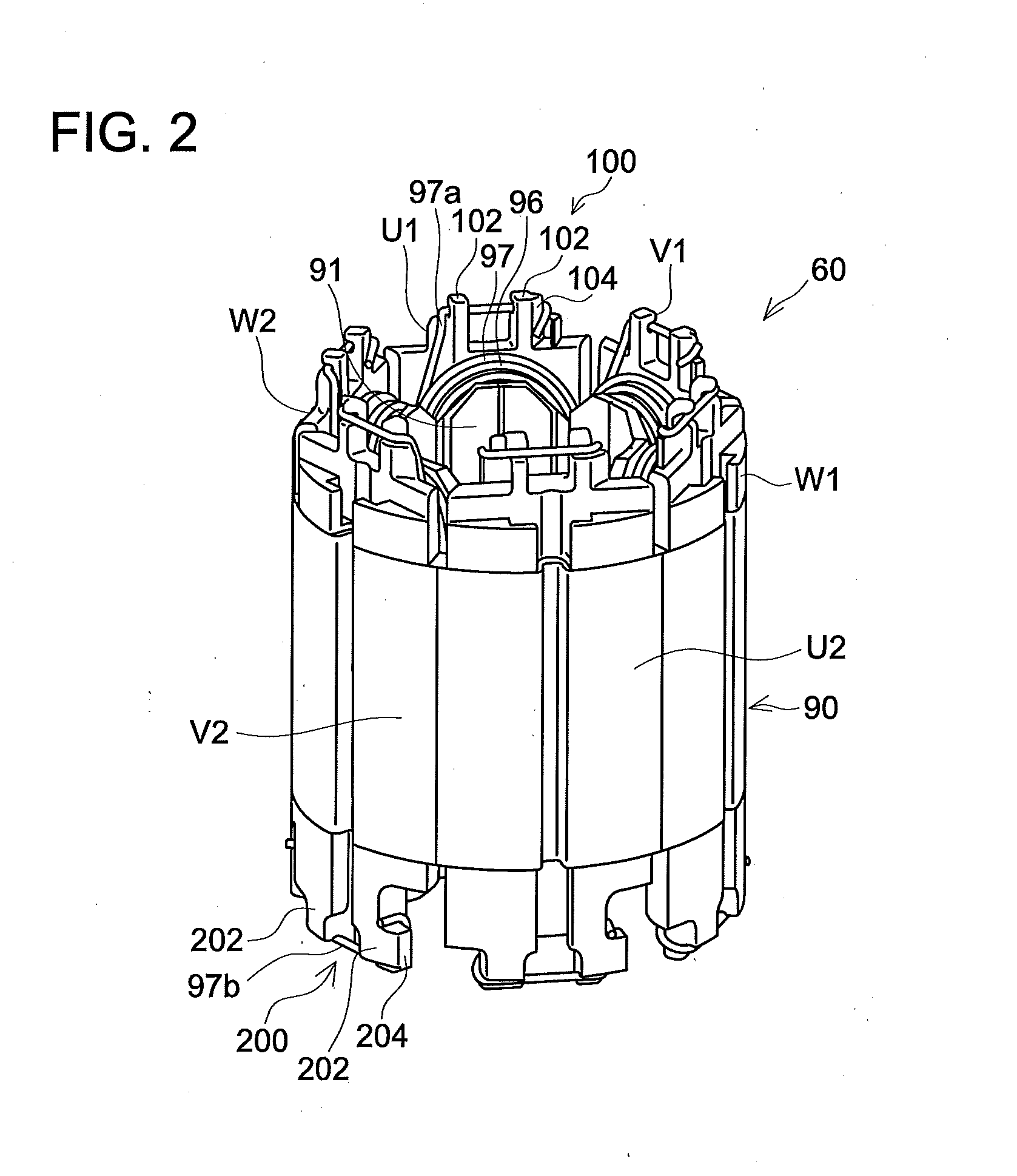 Stator and electric pump