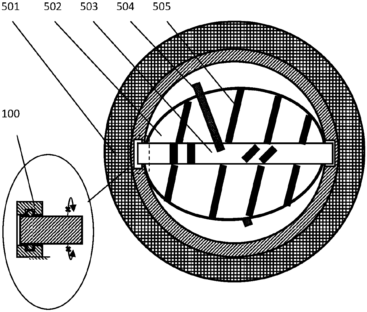 Direct drive air door mechanism