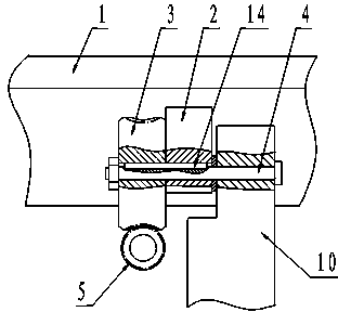 Automobile accelerator pedal device with adjustable pedal tread angle