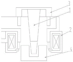 Equipment for producing aluminum alloy hollow casting ingot and method of equipment