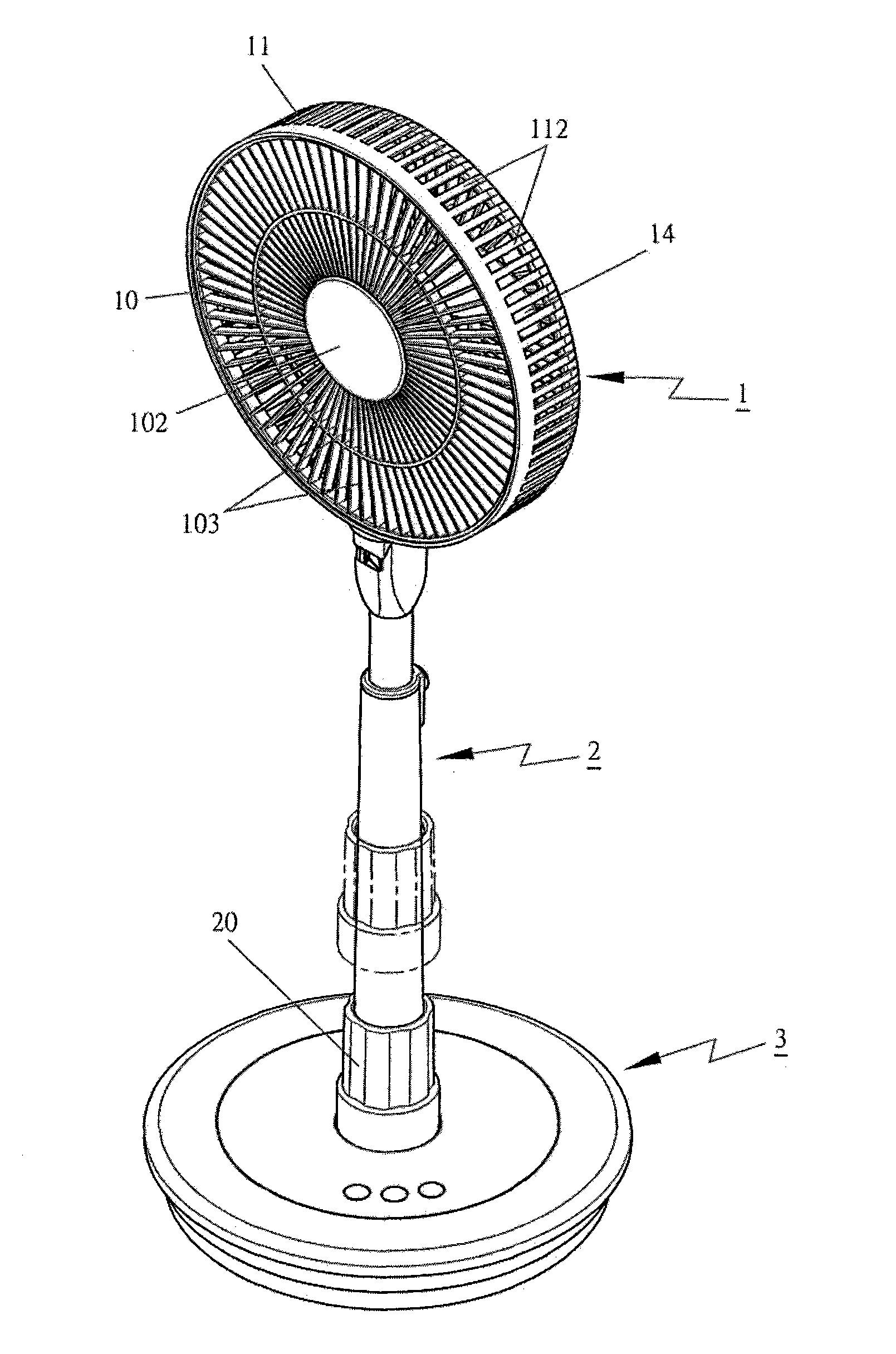 Direct-current fan structure