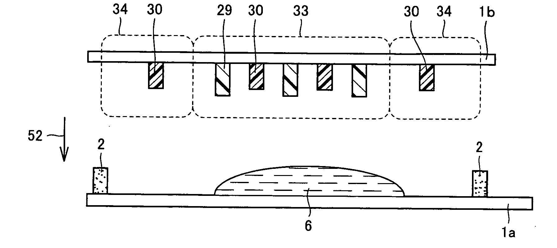 Substrate with a spacer, panel, liquid crystal display panel, method of manufacturing panel and method of manufacturing liquid crystal display panel