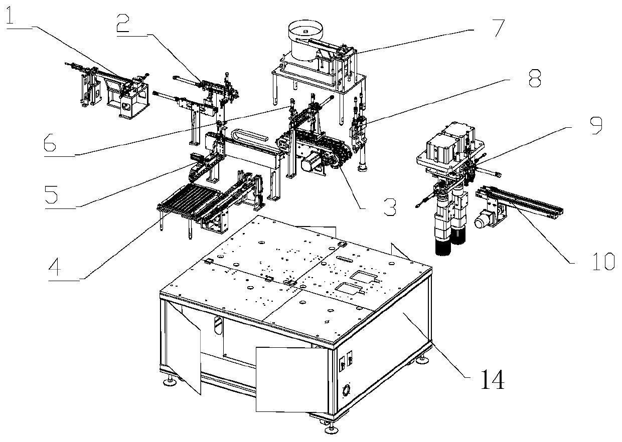 Inductive component automatic assembly equipment