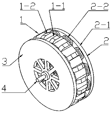 Variable-pole variable-phase dual-rotor axial magnetic flux annular winding synchronous motor