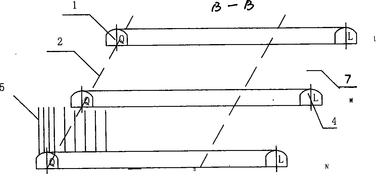 Method for recovering disc ore on incline ore block