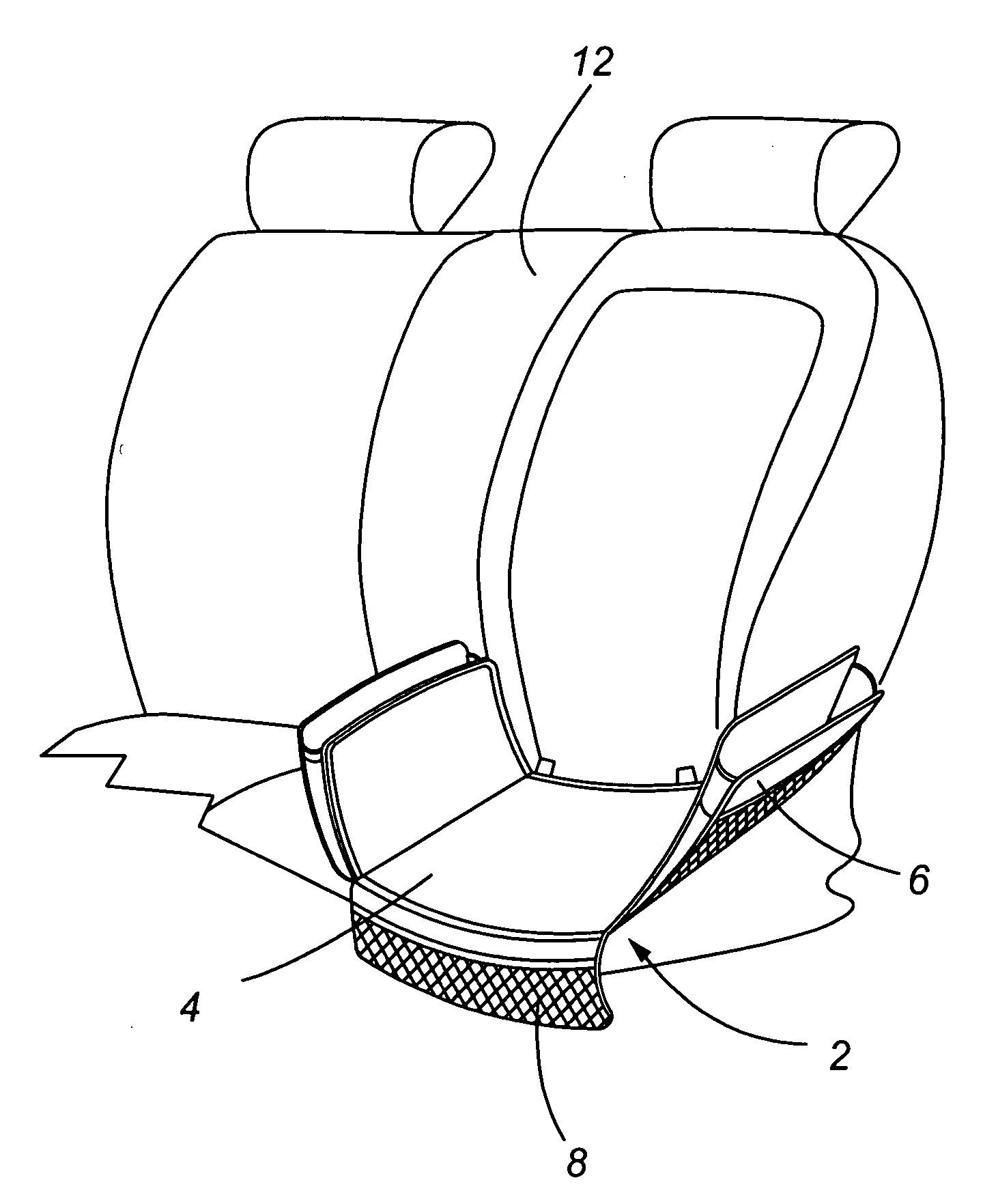 Child seat organizer for use in automobiles