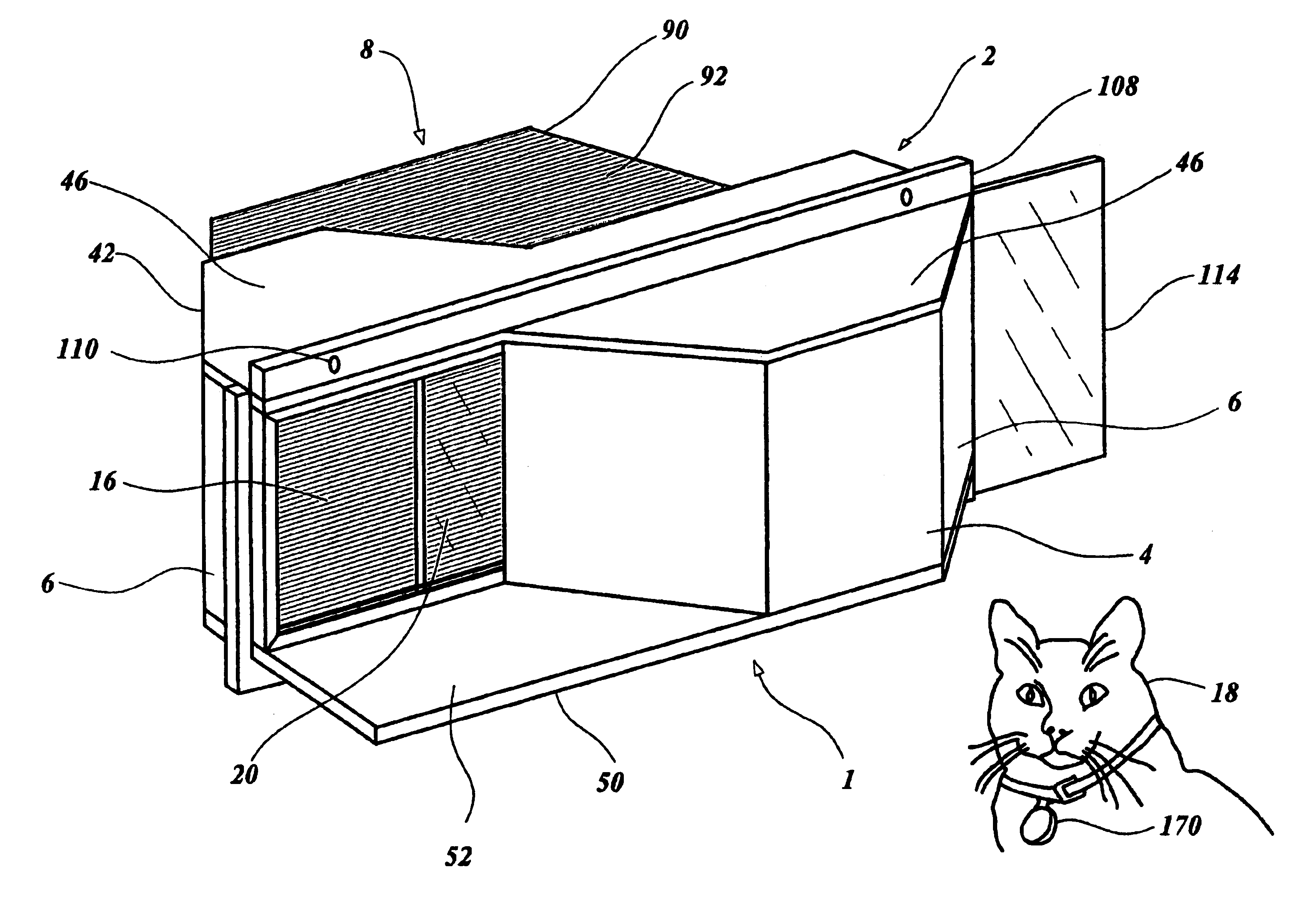 Window mounted automatic pet door