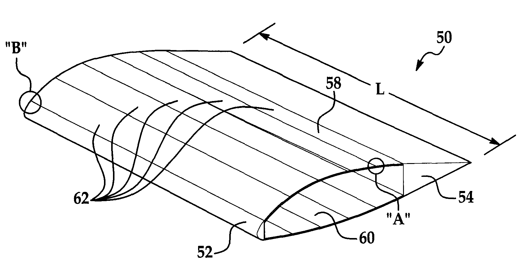 Aircraft wings having continuously tailored structural strength