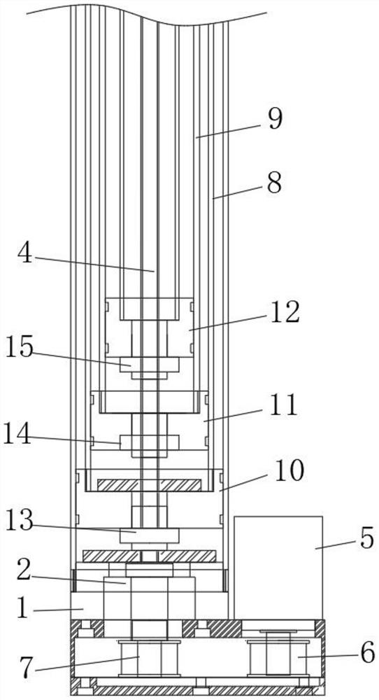 Integrated transmission multi-section lifting electric cylinder