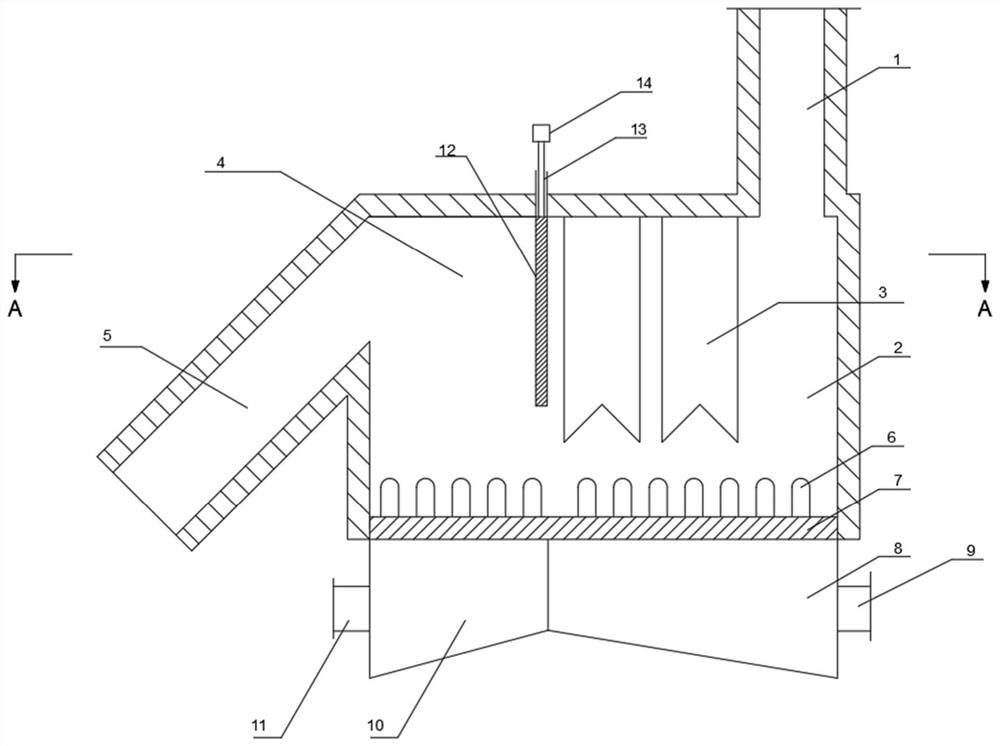 An adjustable twin-bed anti-corrosion external high-temperature superheater dust return device and method