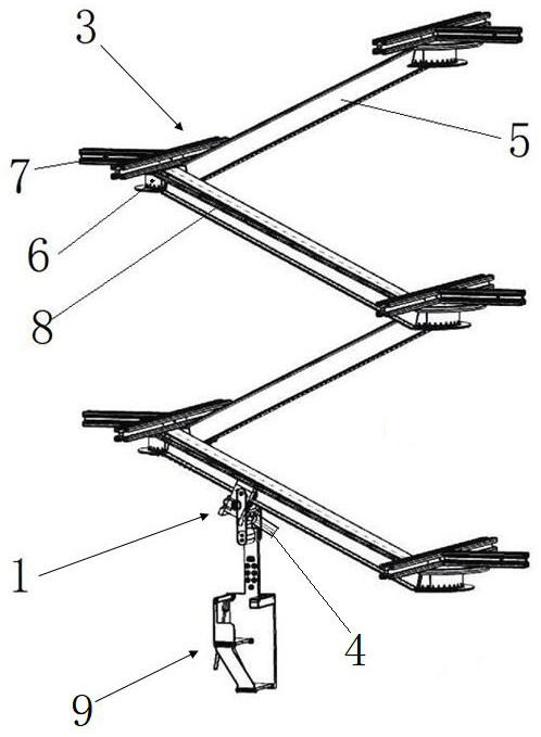 Hanging rail elevator