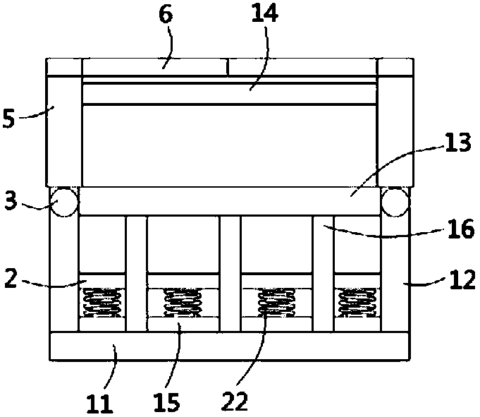 Vibration damping battery box for new energy automobiles