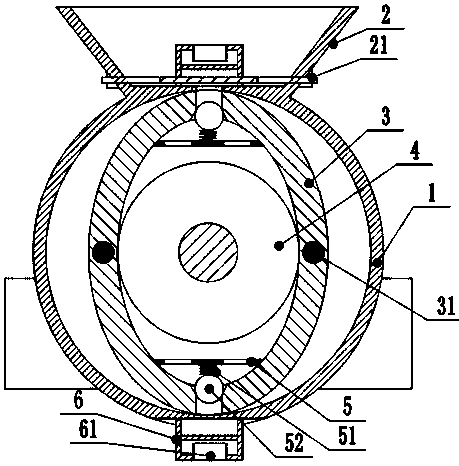 Powder seasoning feeding device