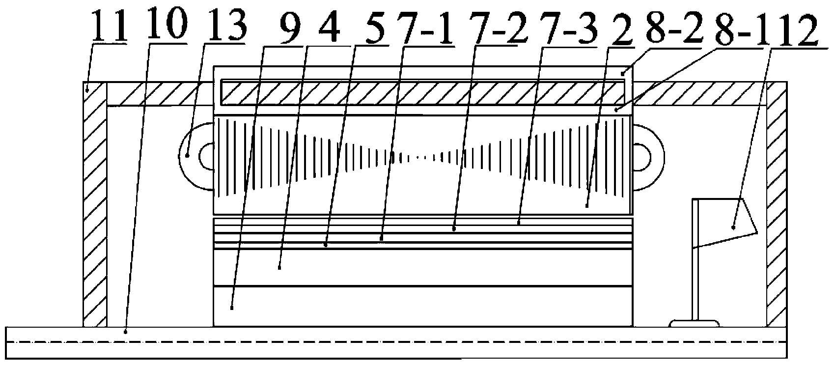 Permanent magnet synchronous motor device with closed self-circulation cooling system for stator