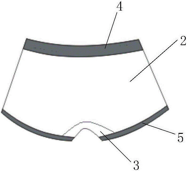 Male underwear and making method thereof