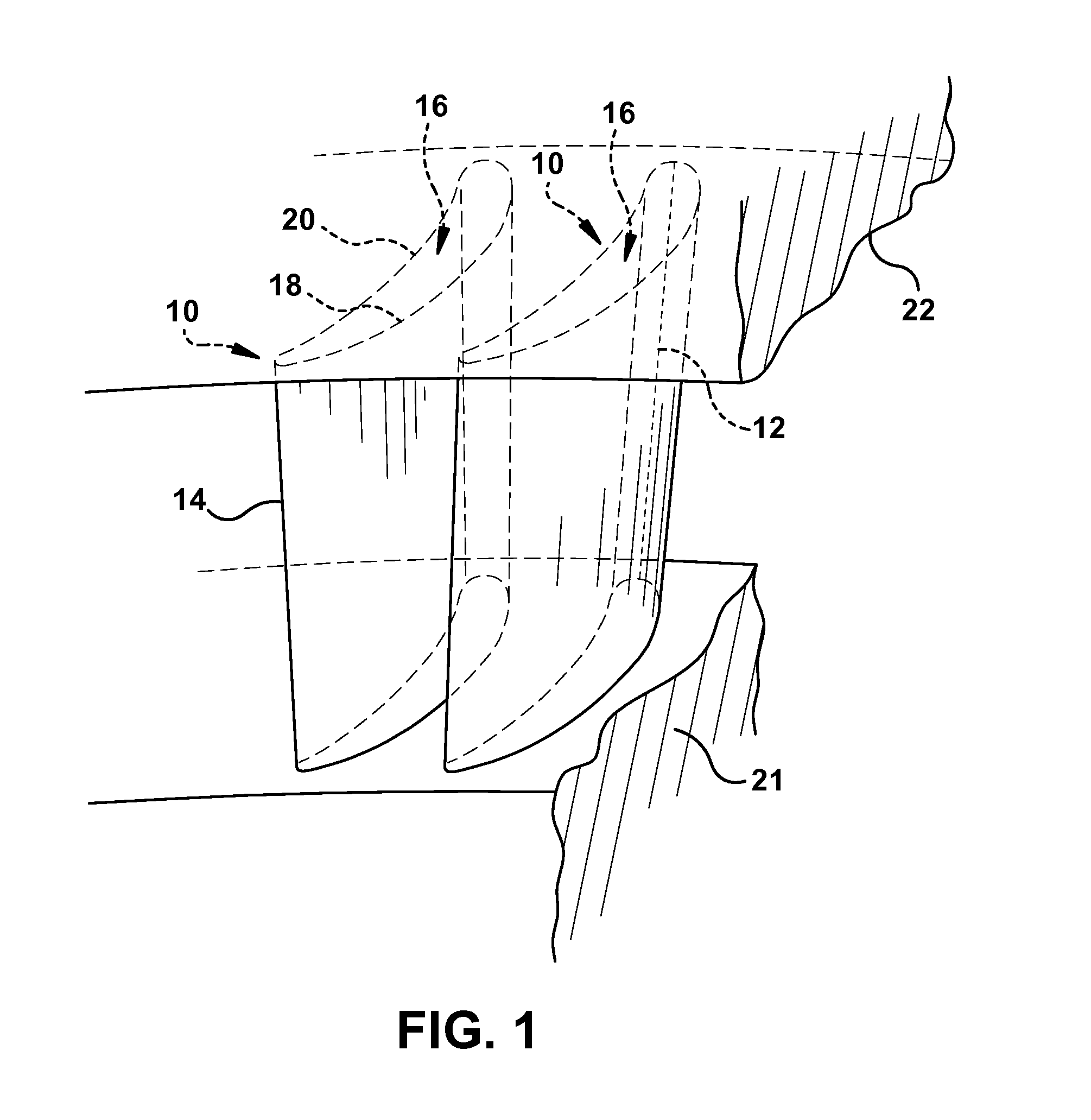 Hybrid flow blade design