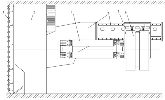 Spherical support girder turning mechanism for open-type hard-rock boring machines