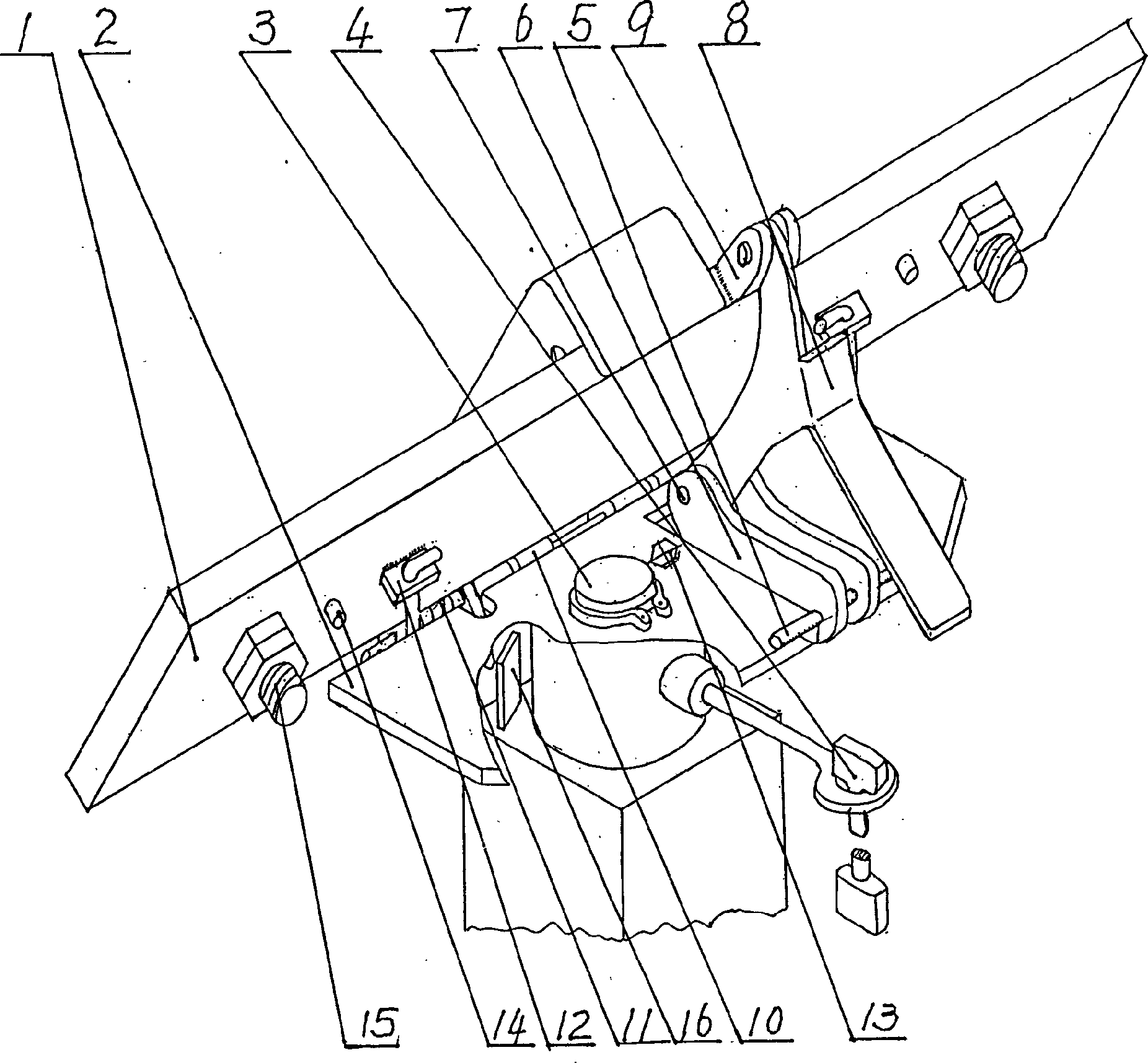 Cross beam of lamp stand of vehicle