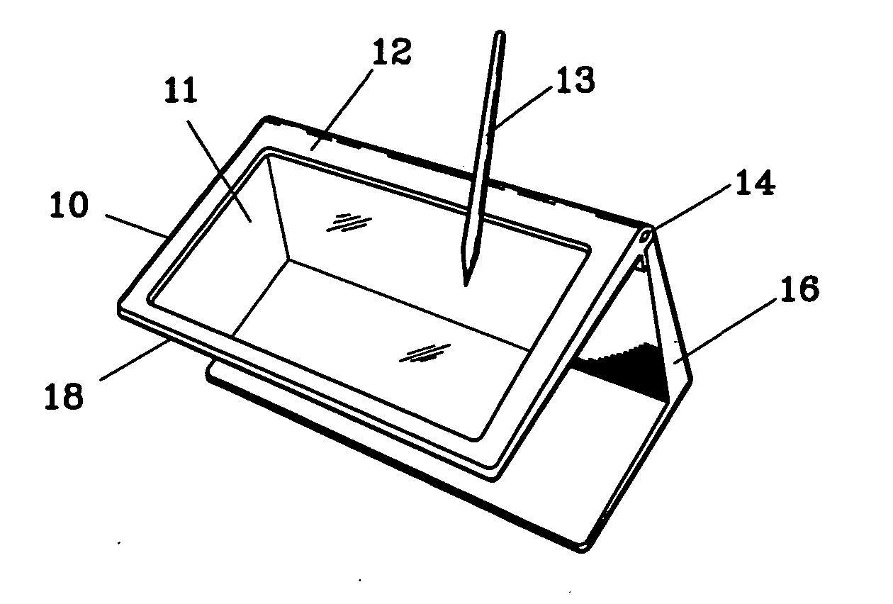 Electronic sketch pad and auxiliary monitor